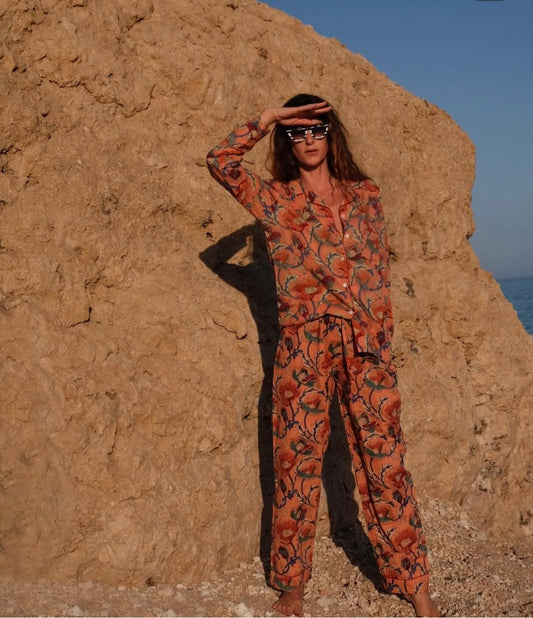 Pigiami indiani lunghi donna M/L