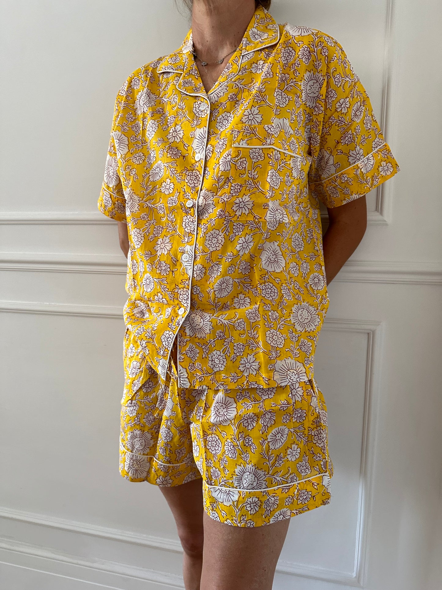 Pigiama indiano Kala donna corto XS/S